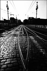 photo "Трамвайные пути и мост"