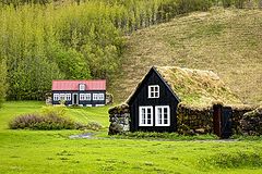 photo "Icelanders used to live in such houses"