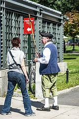photo "Guide and Tourist on the Freedom Trail"