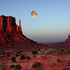 photo "Moon over Monument Valley"