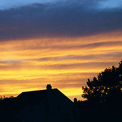 фото "Sunset Over the Village"