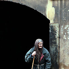 photo "Old Lady on Dostoevsky street"