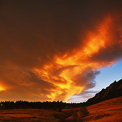 фото "Flatirons Fire"