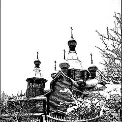 photo "Line-drawing. Russian winter."