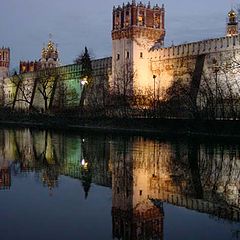 photo "Novodevichii monastery in twilight (Moscow)"