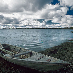 photo "Boat under the clouds"