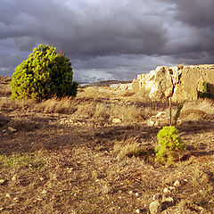 photo "Stormy sunset at Kings Tombs."