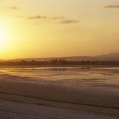 photo "Etude in goldish colors. Sunsets of Cyprus 1."