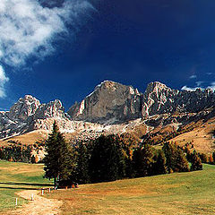 фото "Dolomites-landscape in the autumn"