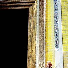 photo "The old man outside the mosque"