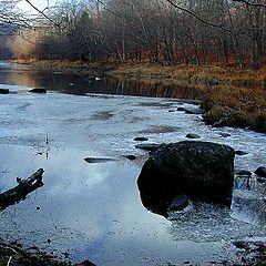 photo "River Sketches. Stones in the cold water."