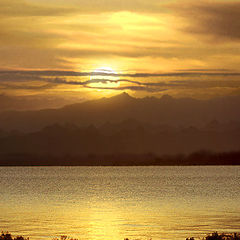 photo "Sunset at Issyk-Kul Lake"