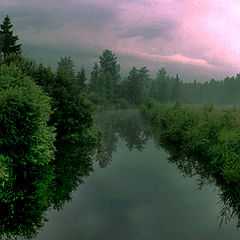 фото "Рассвет на тихой речке..."