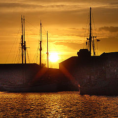 photo "Sunset at Gloucester Docks"