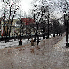 photo "The Tverskoy boulevard  (parkway) in Moscow"