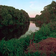 photo "Summer landscape with the river and..."