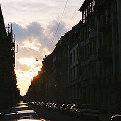 photo "Automobile sunset"