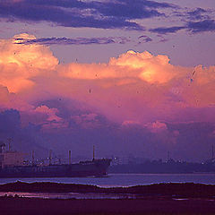 photo "Sunrise on the Mississippi River"