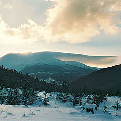 photo "Vesper cap - coverlet of the Petros mountain"