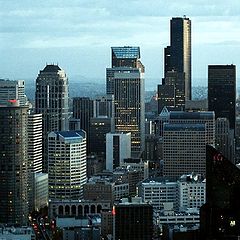 photo "Downtown Seattle Washington at dusk"