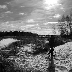 фото "Cold Walk in Warm Sun"