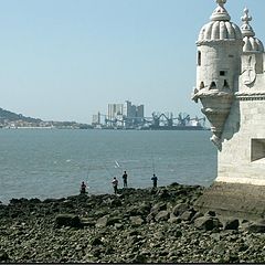 photo "Fishing on the Tower of Belem - Lisboa"