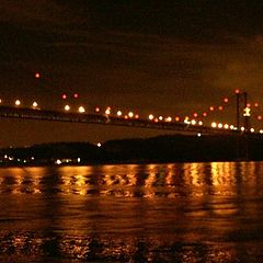 photo "The bridge "25 de Abril" river Tejo - Lisboa"