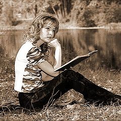 photo "Portrait with book"