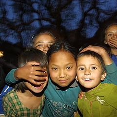 photo "Street kids a dusk"