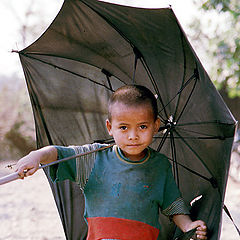 photo "A boy with umbrella"