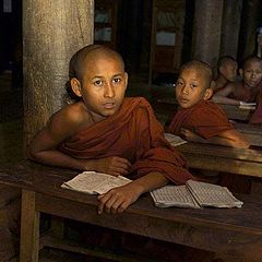 photo "Budhist monks near Mandalay"