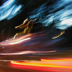 photo "Night, Highway, Slow shutter"