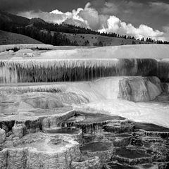 фото "Mammoth falls,Yellowstone national Park, USA"