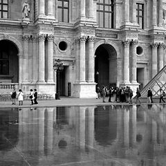 фото "Louvre Courtyard with Reflections"