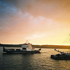 photo "Landscape with ferry"