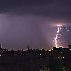 фото "Thunder-storm above city..."