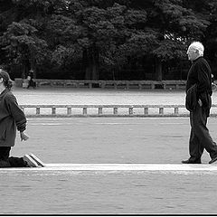 photo "the faithful and the priest"