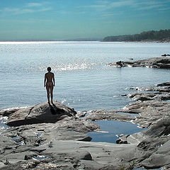 фото "Under the Moon:))) NW Ladoga lake-1"