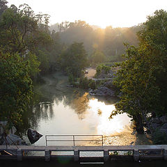 фото "Sunset at Termas S.P.Sul - Portugal"