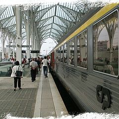 photo "Oriente station arrival - Lisboa"