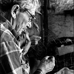 photo "repairing the fish nets"