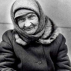 photo "Portrait of the poor old woman"