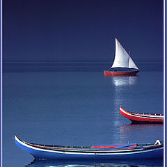 фото "White sail in blue"