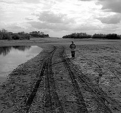 photo "Walking etude #B/W"