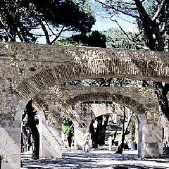 photo "Archs in passage of S. Jorge Castle (Lisbon)"