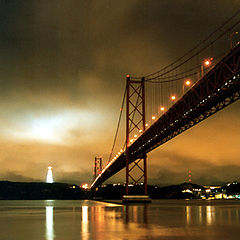 photo "Bridge on the river Tejo-Lisbon"