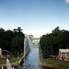 photo "The "Samson" fountain in the Piter palace"