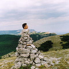 photo "The monument to climber"