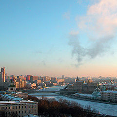 фото "Морозный вечер над Москвой"