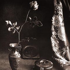 photo "Still-life with an artificial rose"